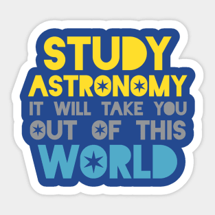 Study Astronomy Sticker